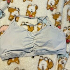 White gymshark sports bra